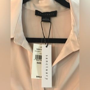NWT Sanctuary Blush Blouse Size S
